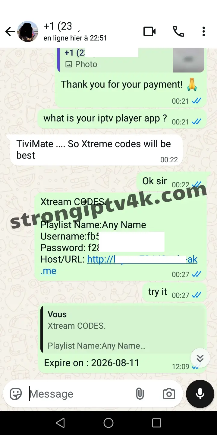 Strong IPTV customer review showing high satisfaction